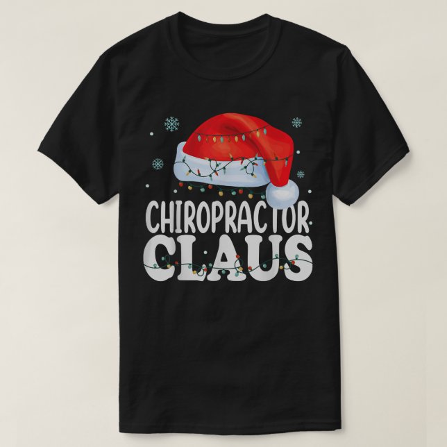 Camiseta Chiropractor Santa Claus Navidades Funny Mateo  (Diseño del anverso)