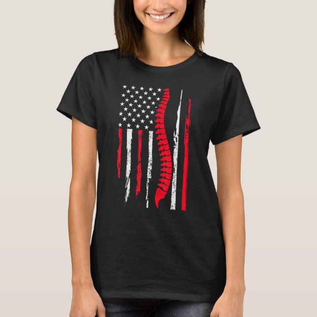 Camiseta Chiropractor USA Flag Expert Chiropractic Assistan (Anverso)