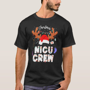 Camiseta Chirstmas Matemáticas Nicu Crew Neonatal Nur Neona