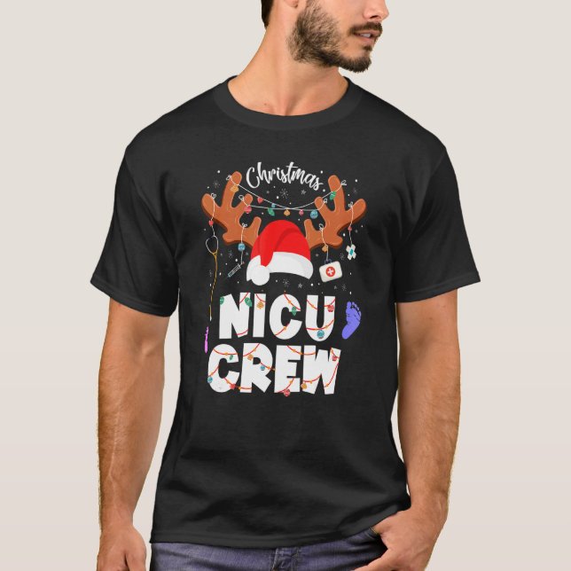 Camiseta Chirstmas Matemáticas Nicu Crew Neonatal Nur Neona (Anverso)