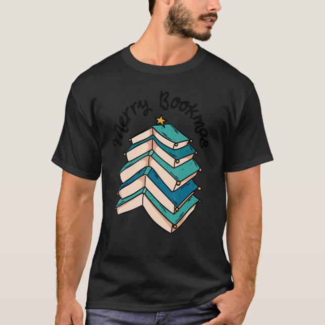 Camiseta Chirtmas Libros Árbol Chirtsmas Librería Sq (Anverso)