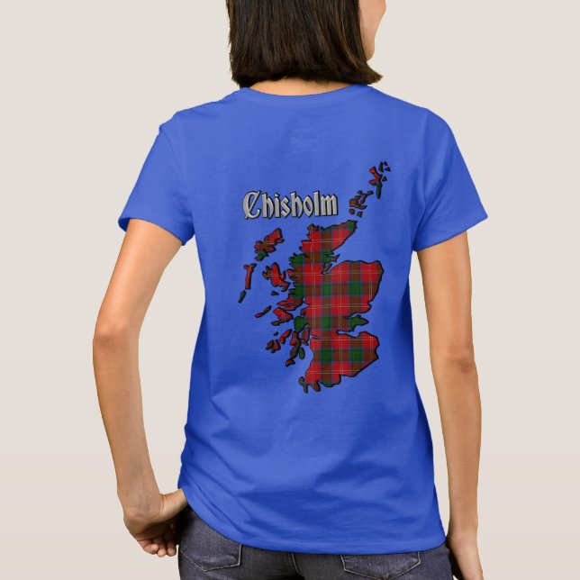 Camiseta Chisholm Clan Badge & Tartan (Reverso)