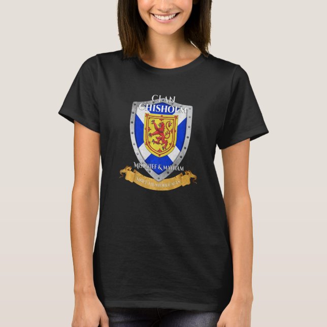 Camiseta Chisholm Scottish Clan Scotland Shield (Anverso)