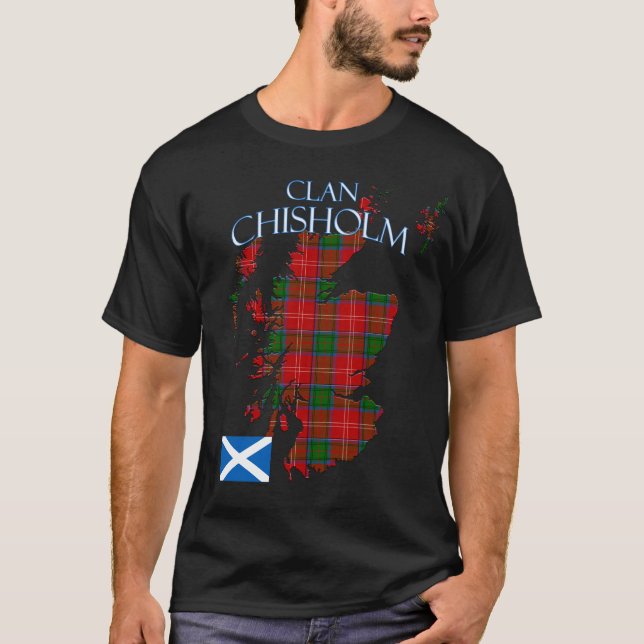 Camiseta Chisholm Scottish Clan Tartan Scotland (Anverso)