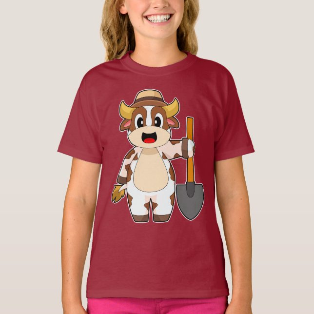 Camiseta Chispa de agricultor de vacas (Anverso)
