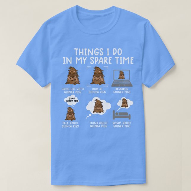 Camiseta chispa de conejillo de indias de humor sarcástico  (Diseño del anverso)