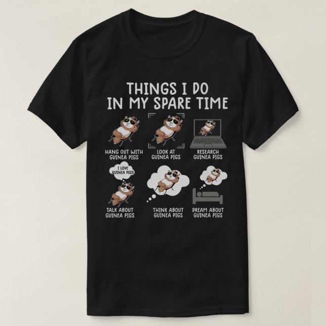 Camiseta chispa de conejillo de indias de humor sarcástico  (Diseño del anverso)
