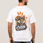 Camiseta Chispa Graffiti Squirrel T-Shirt<br><div class="desc">Show off your street style with this bold Chispa Graffiti Squirrel T-Shirt. Featuring a playful and rebellious squirrel character inspired by urban street art, this design combines graffiti elements, vibrant colors, and a fun cartoon attitude. The front features a small minimalist Chispa graphic, while the back displays the full graffiti-style...</div>