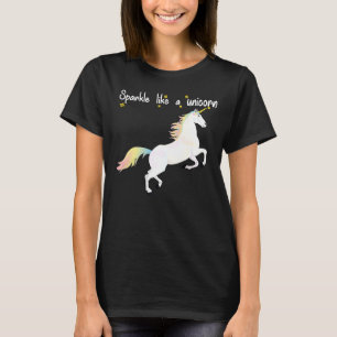 Camiseta chispa linda como una chica del arco iris de unico