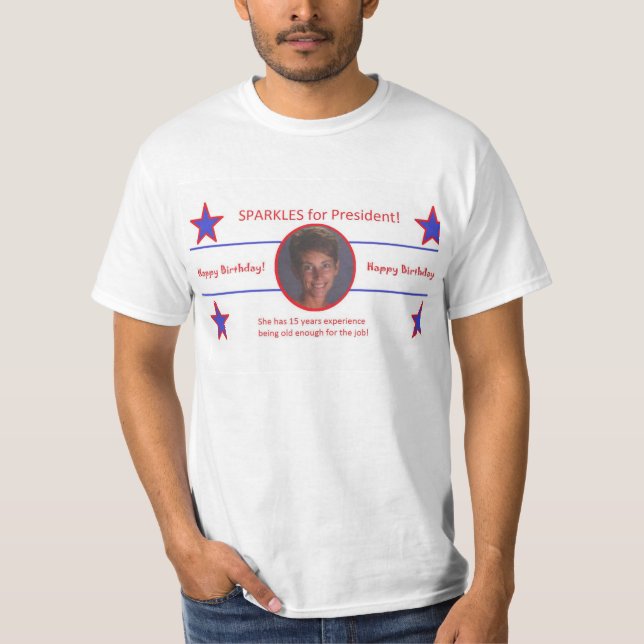 Camiseta Chispas para el presidente (Anverso)