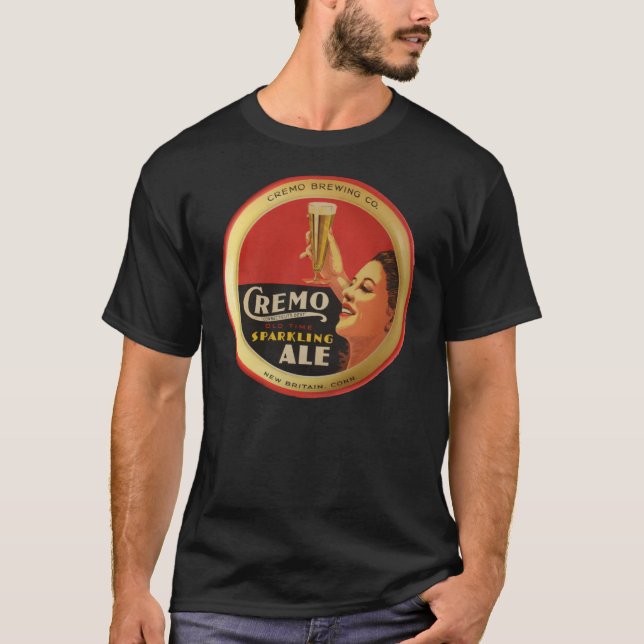 Camiseta chispeante de la cerveza inglesa de Cremo (Anverso)