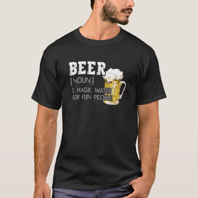 Camiseta Chiste adulto beer de cerveza de definición de cer (Anverso)