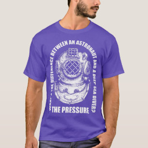 Camiseta Chiste Astronauta de Agua del Mar Profundo Océano 