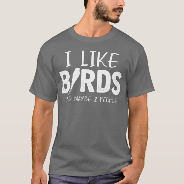 Camiseta Chiste Ave Lover Personas Budgie Parrot Hummingbir (Anverso)