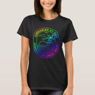 Camiseta Chiste bibliotecario Spring Break Beach Bum