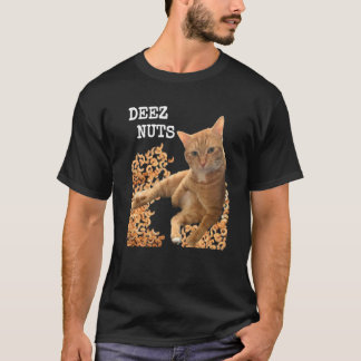 Camiseta Chiste Cat DEEZ NUTS con cashetes