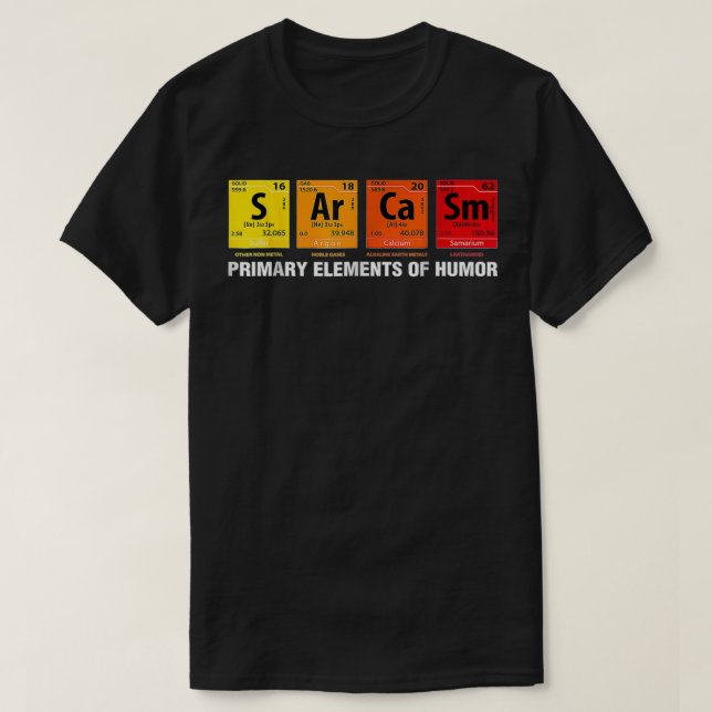Camiseta Chiste científico raro 1 (Diseño del anverso)
