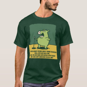 Camiseta chiste contando ponte de pie cerdo comediante 1