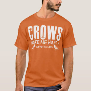 Camiseta Chiste Crow Raven Bird Crows Ornitólogo retro