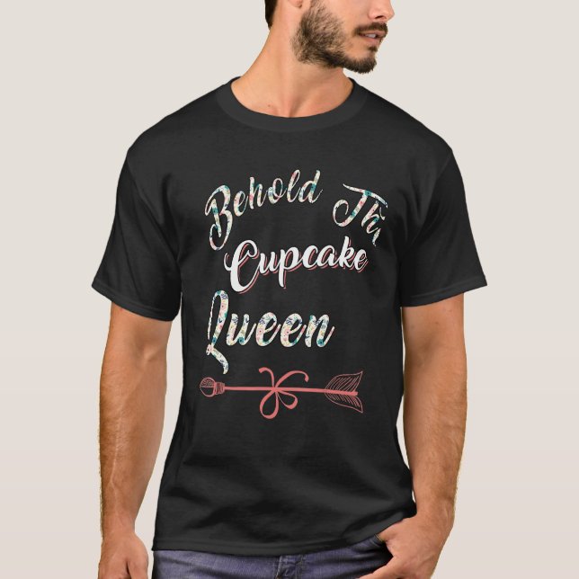 Camiseta Chiste Cupakes Queen Baker Cute (Anverso)