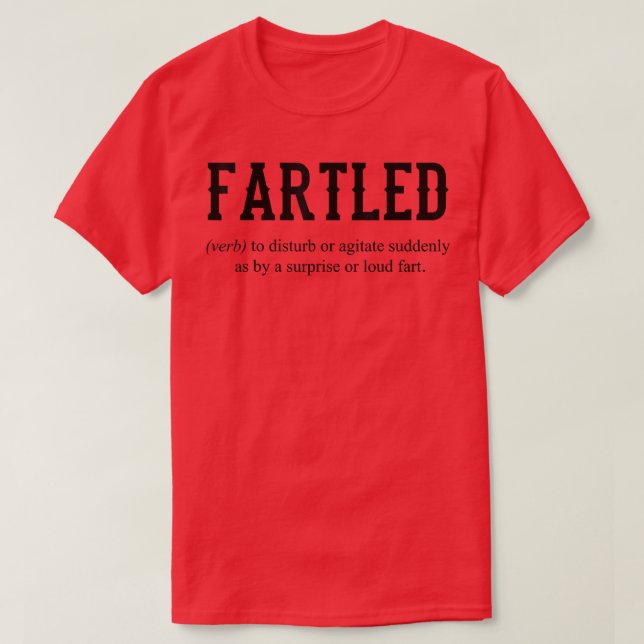 Camiseta Chiste Dad Fun FARTLED Craftsman  (Diseño del anverso)