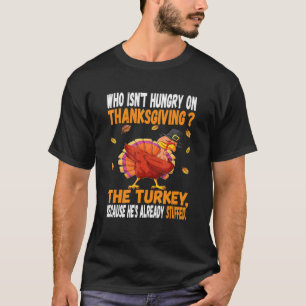 Camiseta Chiste de Acción de Gracias Dabbing Stuffing Turke