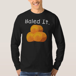 Camiseta Chiste de agricultura calvo Pun Hay Baling Agricul