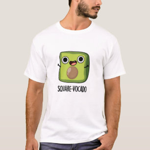 Camiseta Chiste de aguacate cuadrado divertido cubo