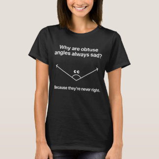 Camiseta Chiste de ángulo obtuso Humor matemáticas Pun Geom