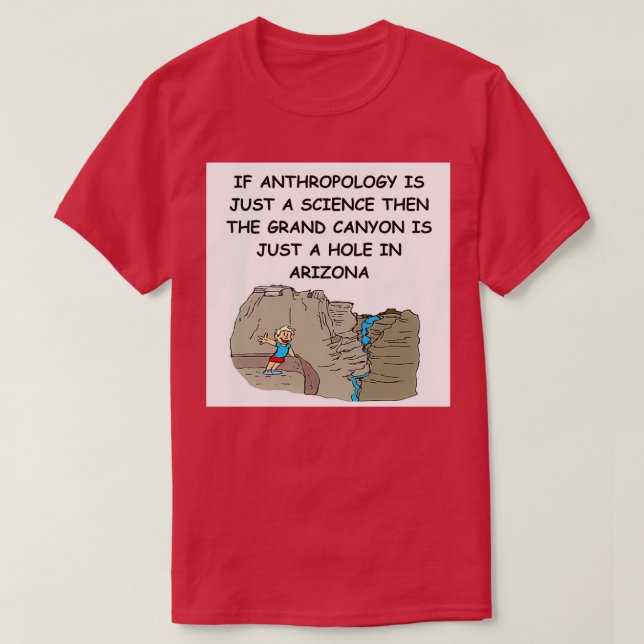 Camiseta Chiste de antropología 1 (Diseño del anverso)