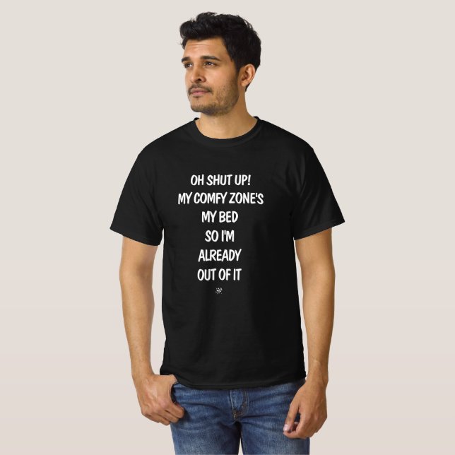 Camiseta Chiste de área de confort v2.1 (Anverso completo)