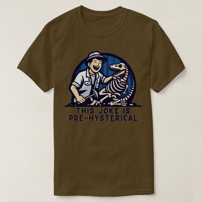 Camiseta Chiste de arqueología (Diseño del anverso)