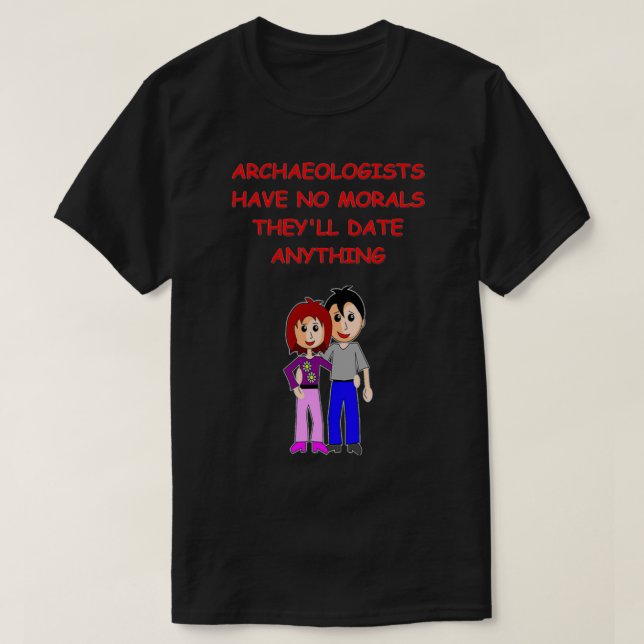 Camiseta Chiste de arqueología 14 (Diseño del anverso)