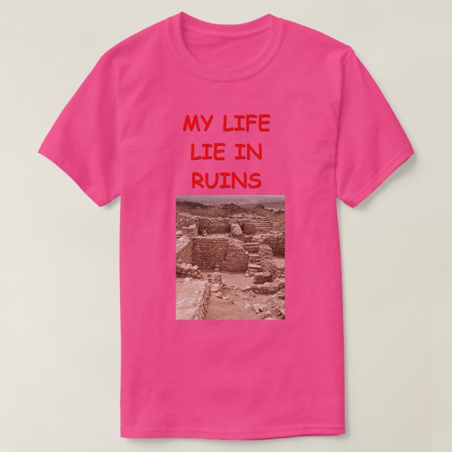 Camiseta Chiste de arqueología 16 (Diseño del anverso)