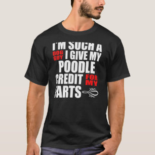 Camiseta Chiste de arte para perros de poodle