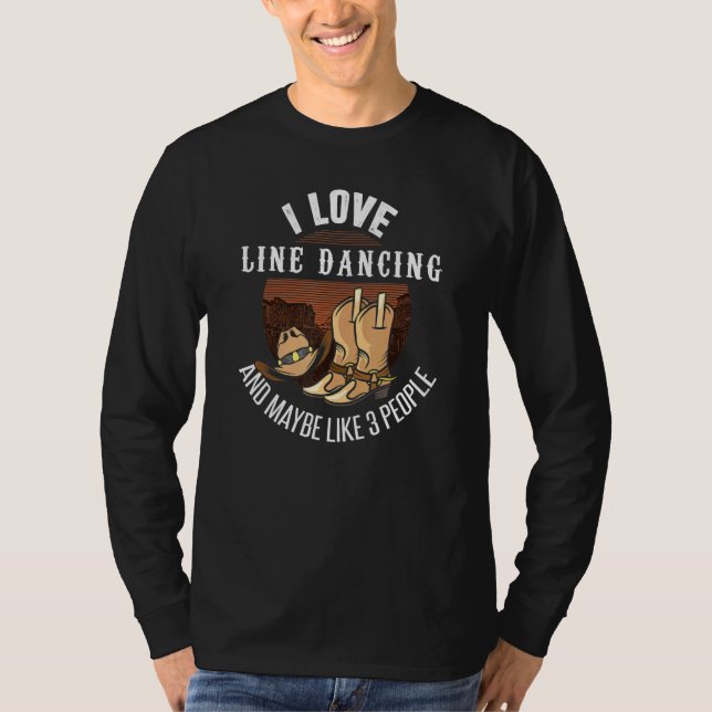 Camiseta Chiste de baile de línea de línea de humor bailarí (Anverso)