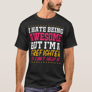 Camiseta Chiste de Bombero Jefe de Bomberos Divertido