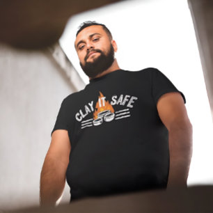Camiseta Chiste de Cerámica Seguro Artista de Cerámica Di