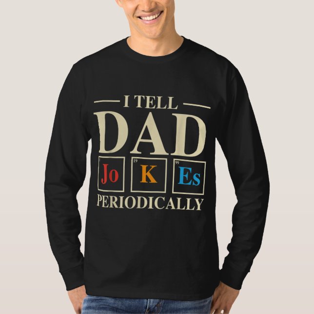Camiseta Chiste De Ciencia De Guay Papá Se Lo Digo Periódic (Anverso)
