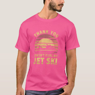 Camiseta Chiste de combustible de esquí a chorro, divertida