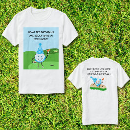 Camiseta Chiste de cumpleaños de Funny Golf Ball