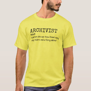 Camiseta Chiste de definición archivista para hombres