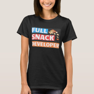 CAMISETA CHISTE DE DESARROLLADOR DE SNACK COMPLETO - CHISTE