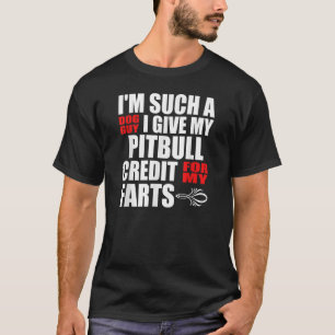Camiseta Chiste de dibujos animados para hombres Pitbull