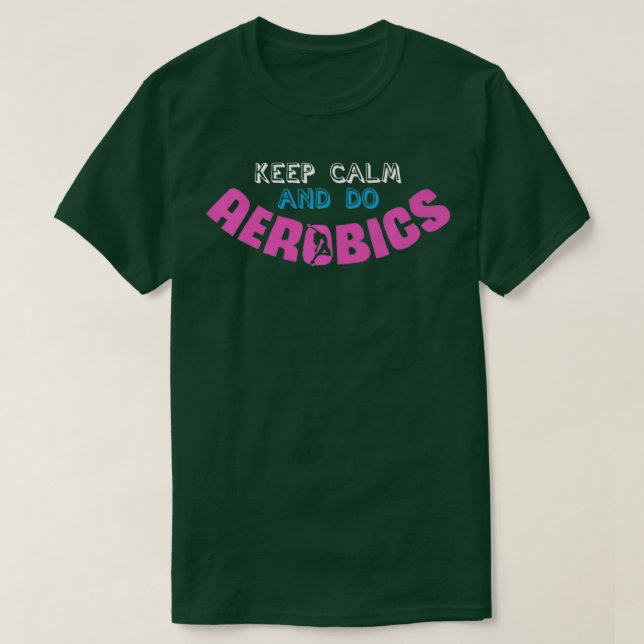 Camiseta Chiste de entrenamiento aeróbico Gimnasia Cardio F (Diseño del anverso)