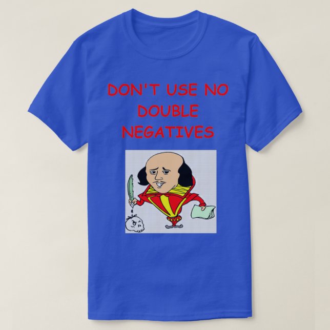 Camiseta Chiste de escritura 32 (Diseño del anverso)