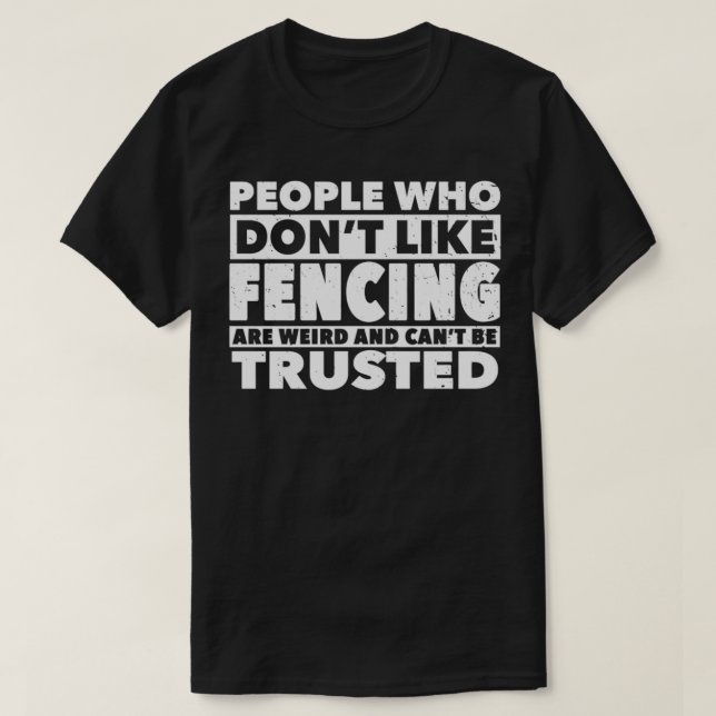 Camiseta Chiste de esgrima divertida (Diseño del anverso)