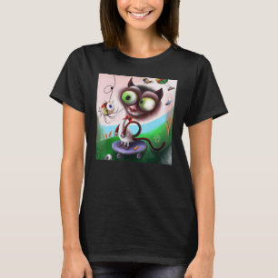 Camiseta Chiste de gato lindo gatito gatito retrato de gati