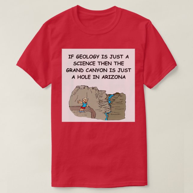 Camiseta Chiste de geología 2 (Diseño del anverso)