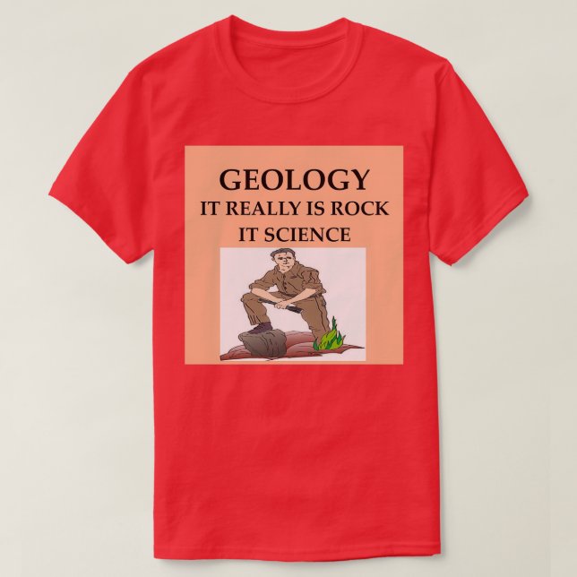 Camiseta Chiste de geología 9 (Diseño del anverso)